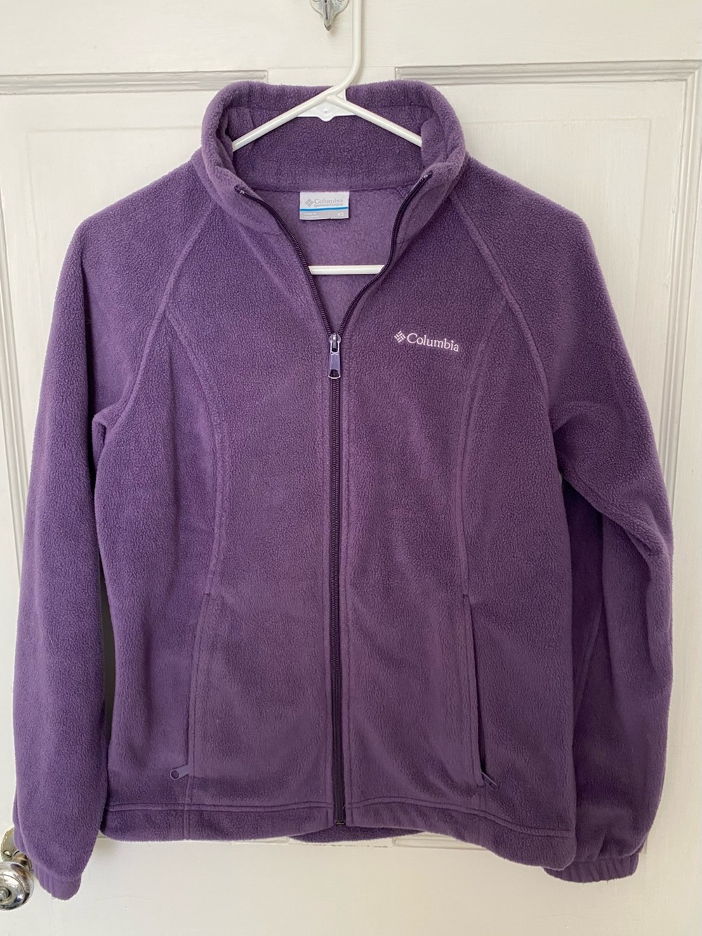 Columbia Purple Full-Zip Fleece Jacket